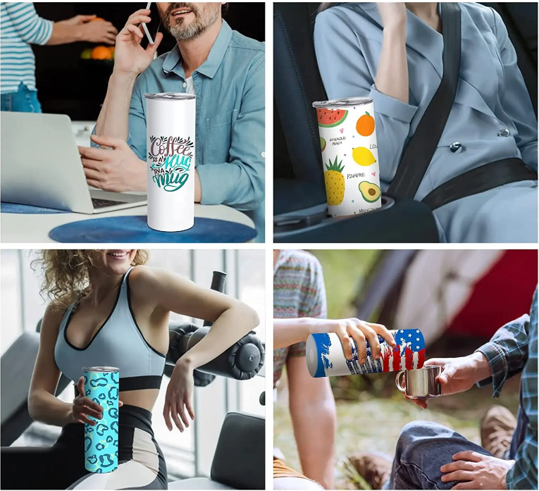 Skinny Tumbler with Personalized Photo & Text