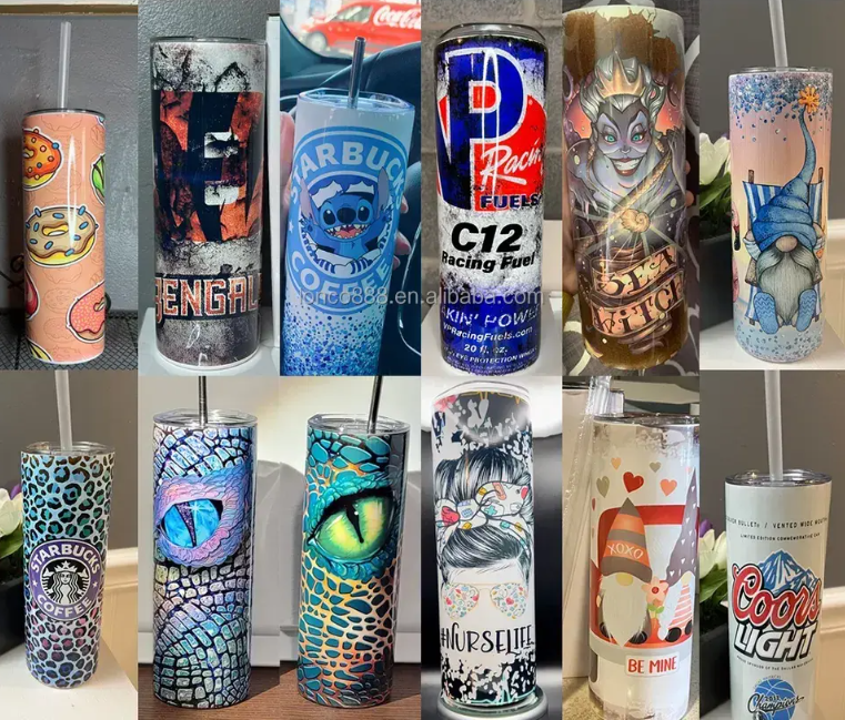 Skinny Tumbler with Personalized Photo & Text