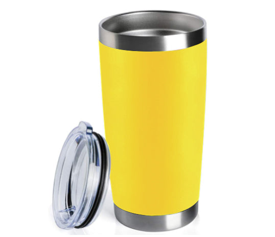Personalized logo/text 20oz Thermal Tumbler (Yellow)