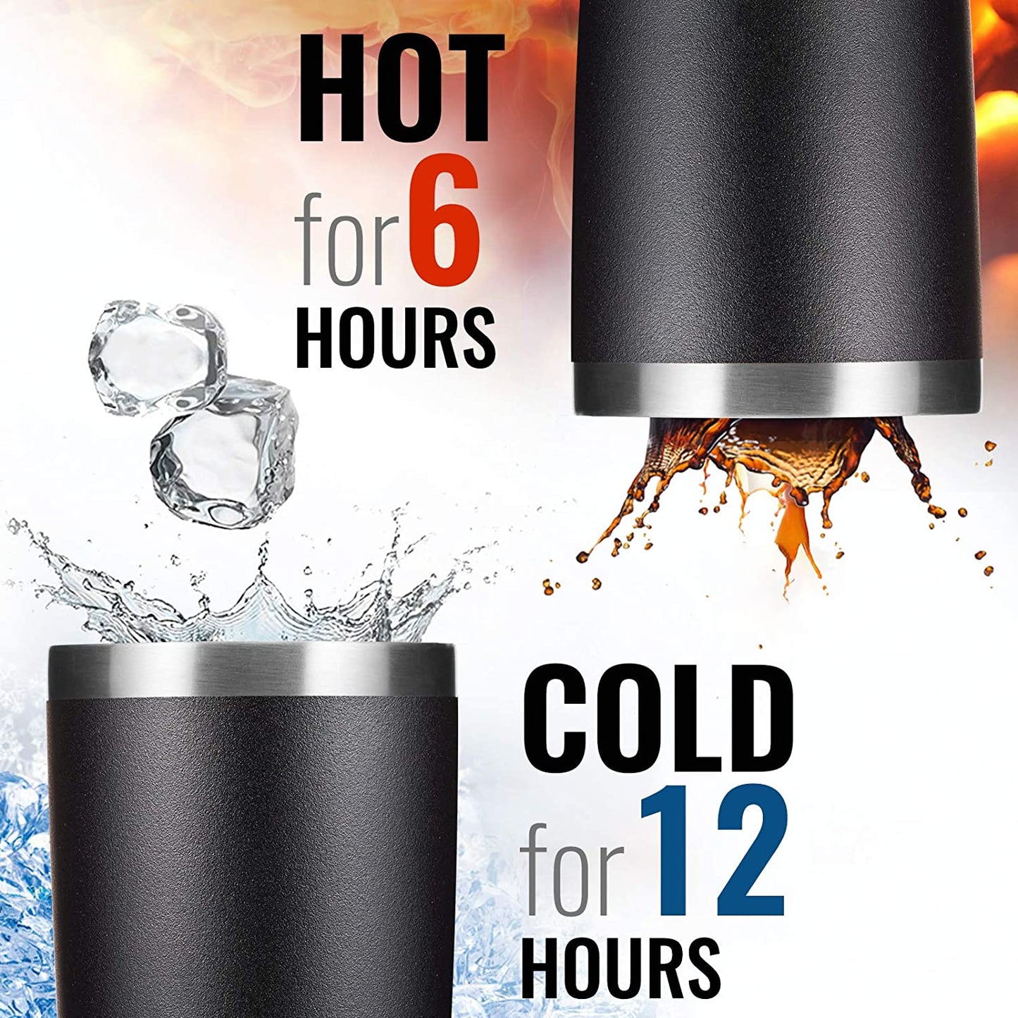 Personalized logo/text 20oz Thermal Tumbler (Black)