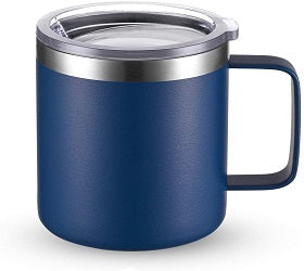Personalized logo/text 14oz Thermal Cup (Dark Blue)