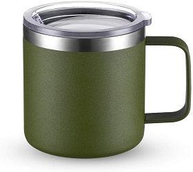 Personalized logo/text 14oz Thermal Cup (Dark Green)