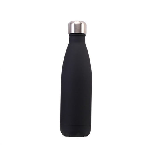 Personalized Text/Logo Sports Thermal Water Bottle 500ml (Black)